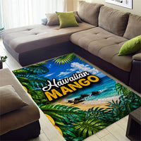 Hawaiian Mango Tropical Beach Area Rug Scenic Island Nature Exotic Fruit Graphic TS04 - Polynesian Pride
