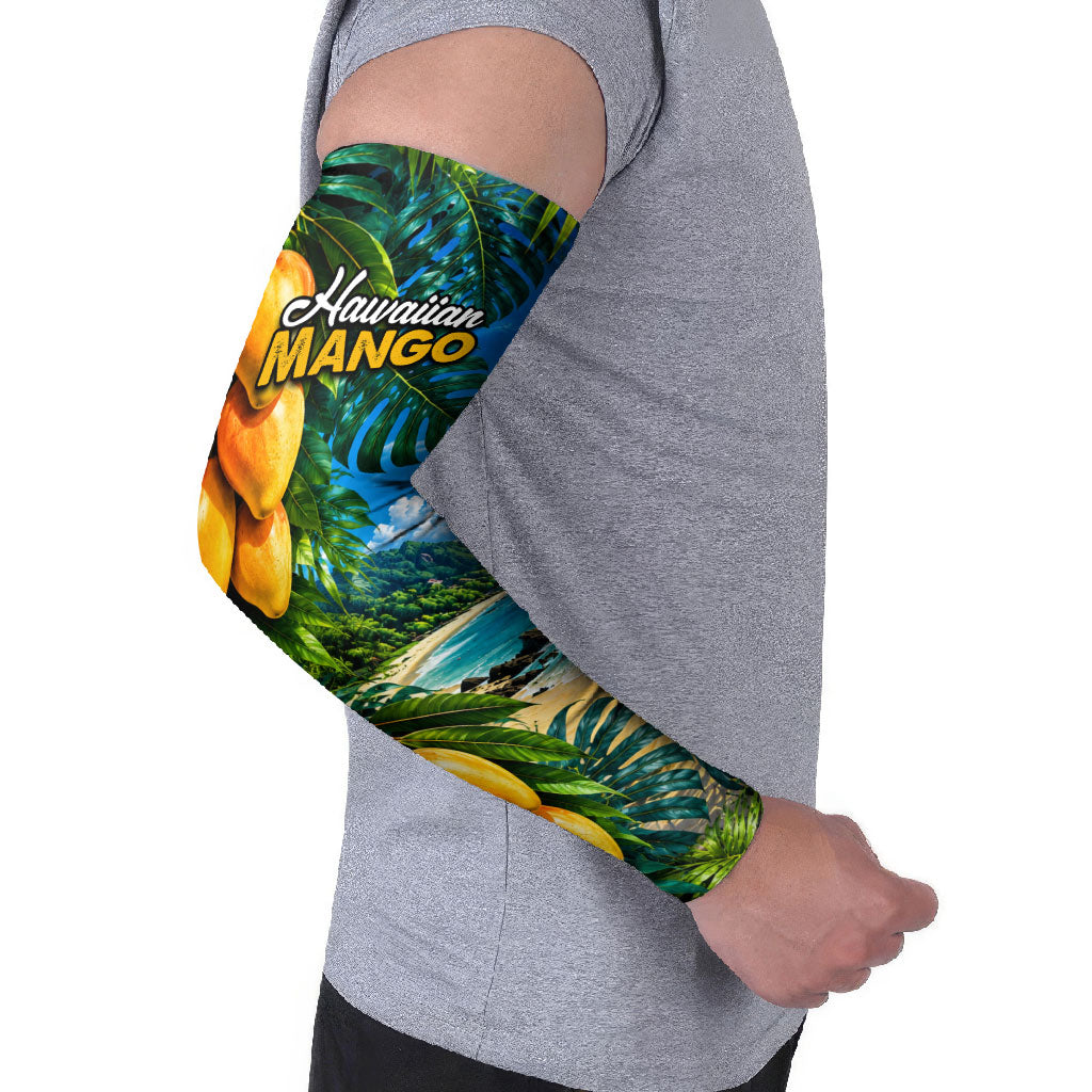 Hawaiian Mango Tropical Beach Arm Sleeves Scenic Island Nature Exotic Fruit Graphic TS04 - Polynesian Pride