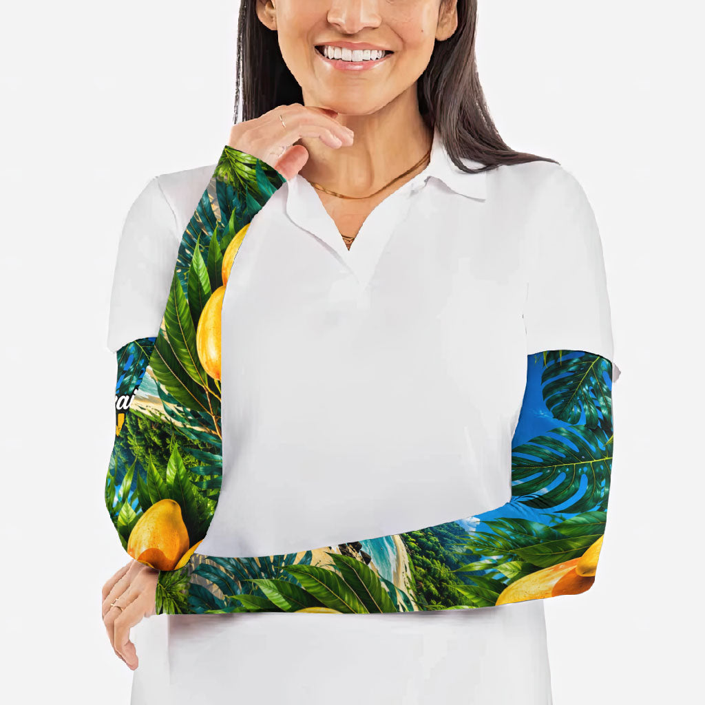 Hawaiian Mango Tropical Beach Arm Sleeves Scenic Island Nature Exotic Fruit Graphic TS04 - Polynesian Pride