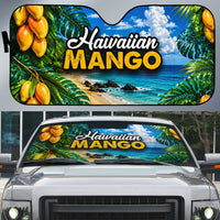 Hawaiian Mango Tropical Beach Auto Sun Shade Scenic Island Nature Exotic Fruit Graphic TS04 Blue Green - Polynesian Pride