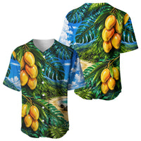 Hawaiian Mango Tropical Beach Baseball Jersey Scenic Island Nature Exotic Fruit Graphic TS04 - Polynesian Pride