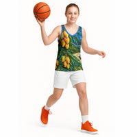Hawaiian Mango Tropical Beach Basketball Jersey Scenic Island Nature Exotic Fruit Graphic TS04 - Polynesian Pride