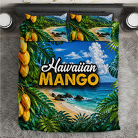 Hawaiian Mango Tropical Beach Bedding Set Scenic Island Nature Exotic Fruit Graphic TS04 Blue Green - Polynesian Pride