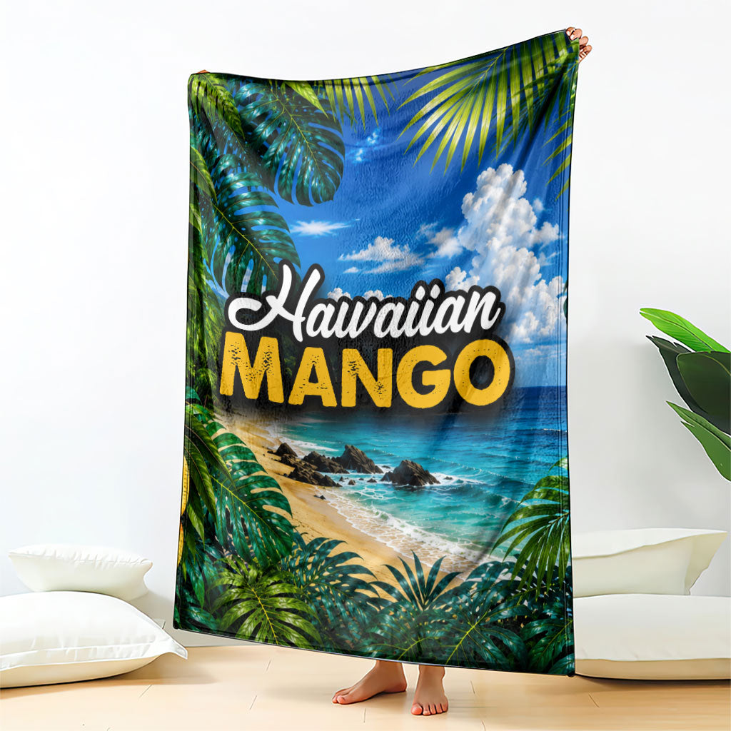 Hawaiian Mango Tropical Beach Blanket Scenic Island Nature Exotic Fruit Graphic TS04 - Polynesian Pride