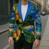 Hawaiian Mango Tropical Beach Blazer Scenic Island Nature Exotic Fruit Graphic TS04 - Polynesian Pride