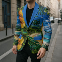 Hawaiian Mango Tropical Beach Blazer Scenic Island Nature Exotic Fruit Graphic TS04 - Polynesian Pride