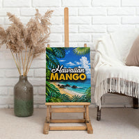 Hawaiian Mango Tropical Beach Canvas Wall Art Scenic Island Nature Exotic Fruit Graphic TS04 - Polynesian Pride