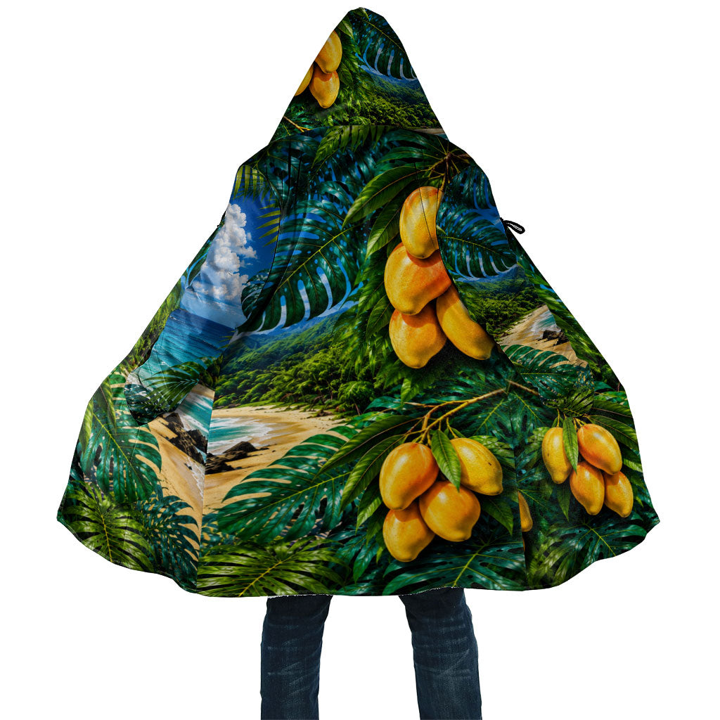Hawaiian Mango Tropical Beach Cloak Scenic Island Nature Exotic Fruit Graphic