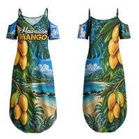 Hawaiian Mango Tropical Beach Couples Matching Summer Maxi Dress and Hawaiian Shirt Scenic Island Nature Exotic Fruit Graphic TS04 - Polynesian Pride