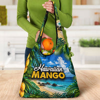 Hawaiian Mango Tropical Beach Grocery Bag Scenic Island Nature Exotic Fruit Graphic TS04 - Polynesian Pride
