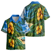 Hawaiian Mango Tropical Beach Kid Hawaiian Shirt Scenic Island Nature Exotic Fruit Graphic TS04 - Polynesian Pride