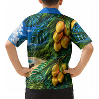 Hawaiian Mango Tropical Beach Kid Hawaiian Shirt Scenic Island Nature Exotic Fruit Graphic TS04 - Polynesian Pride