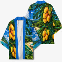 Hawaiian Mango Tropical Beach Kimono Scenic Island Nature Exotic Fruit Graphic TS04 - Polynesian Pride