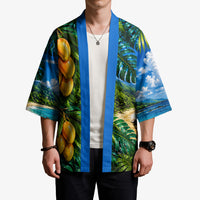 Hawaiian Mango Tropical Beach Kimono Scenic Island Nature Exotic Fruit Graphic TS04 - Polynesian Pride