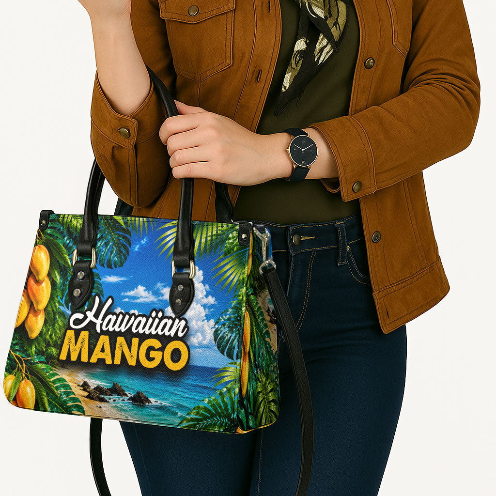Hawaiian Mango Tropical Beach Leather Bag Scenic Island Nature Exotic Fruit Graphic TS04 - Polynesian Pride