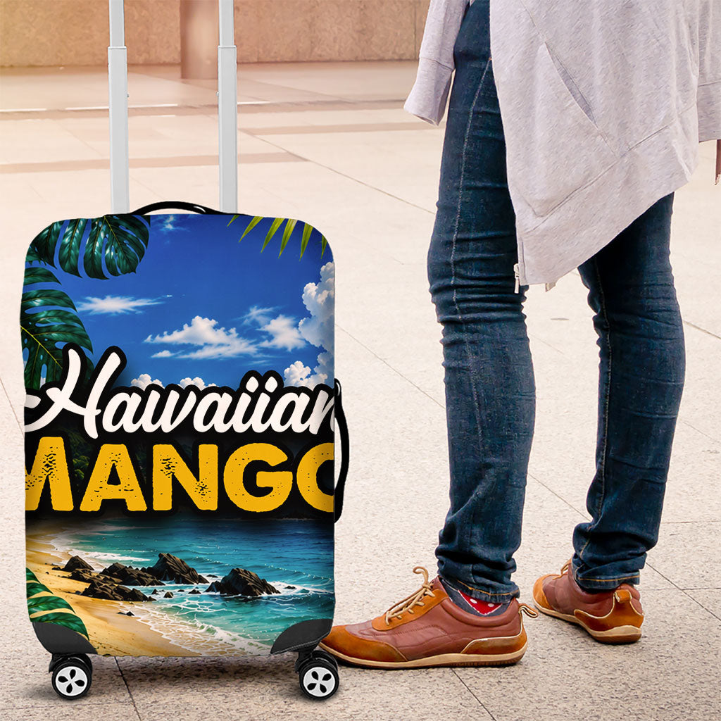 Hawaiian Mango Tropical Beach Luggage Cover Scenic Island Nature Exotic Fruit Graphic