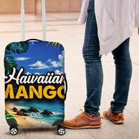Hawaiian Mango Tropical Beach Luggage Cover Scenic Island Nature Exotic Fruit Graphic TS04 Blue Green - Polynesian Pride