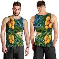 Hawaiian Mango Tropical Beach Men Tank Top Scenic Island Nature Exotic Fruit Graphic TS04 - Polynesian Pride