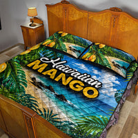 Hawaiian Mango Tropical Beach Quilt Bed Set Scenic Island Nature Exotic Fruit Graphic TS04 - Polynesian Pride