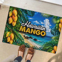 Hawaiian Mango Tropical Beach Rubber Doormat Scenic Island Nature Exotic Fruit Graphic TS04 - Polynesian Pride