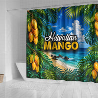 Hawaiian Mango Tropical Beach Shower Curtain Scenic Island Nature Exotic Fruit Graphic TS04 - Polynesian Pride