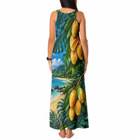 Hawaiian Mango Tropical Beach Tank Maxi Dress Scenic Island Nature Exotic Fruit Graphic TS04 - Polynesian Pride