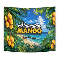 Hawaiian Mango Tropical Beach Tapestry Scenic Island Nature Exotic Fruit Graphic TS04 - Polynesian Pride