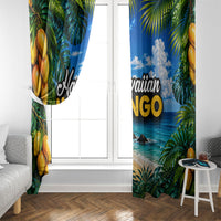 Hawaiian Mango Tropical Beach Window Curtain Scenic Island Nature Exotic Fruit Graphic TS04 - Polynesian Pride