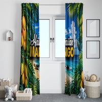 Hawaiian Mango Tropical Beach Window Curtain Scenic Island Nature Exotic Fruit Graphic TS04 - Polynesian Pride