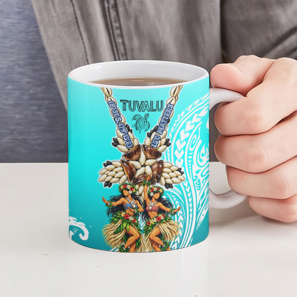 Floating Future Saving Tuvalu Ceramic Mug Ocean Blue Pacific Polynesian Cultural Art Marine Wildlife TS04 - Polynesian Pride