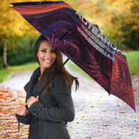 New Zealand Aotearoa Kiwi UFO Umbrella Sci-Fi Galaxy Sunset Sky Tower And Mountain