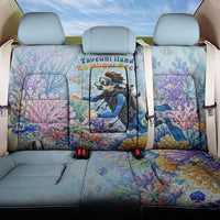 Fiji Taveuni Rainbow Reef Back Car Seat Cover Scuba Diver Vibrant Undersea Coral Garden Watercolor TS04 One Size Blue - Polynesian Pride