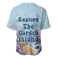 Fiji Taveuni Rainbow Reef Baseball Jersey Scuba Diver Vibrant Undersea Coral Garden Watercolor TS04 - Polynesian Pride