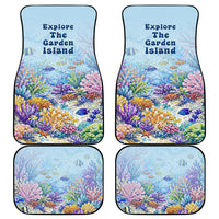 Fiji Taveuni Rainbow Reef Car Mats Scuba Diver Vibrant Undersea Coral Garden Watercolor TS04 - Polynesian Pride
