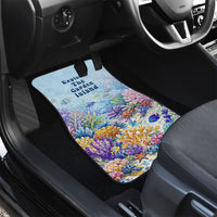 Fiji Taveuni Rainbow Reef Car Mats Scuba Diver Vibrant Undersea Coral Garden Watercolor TS04 - Polynesian Pride