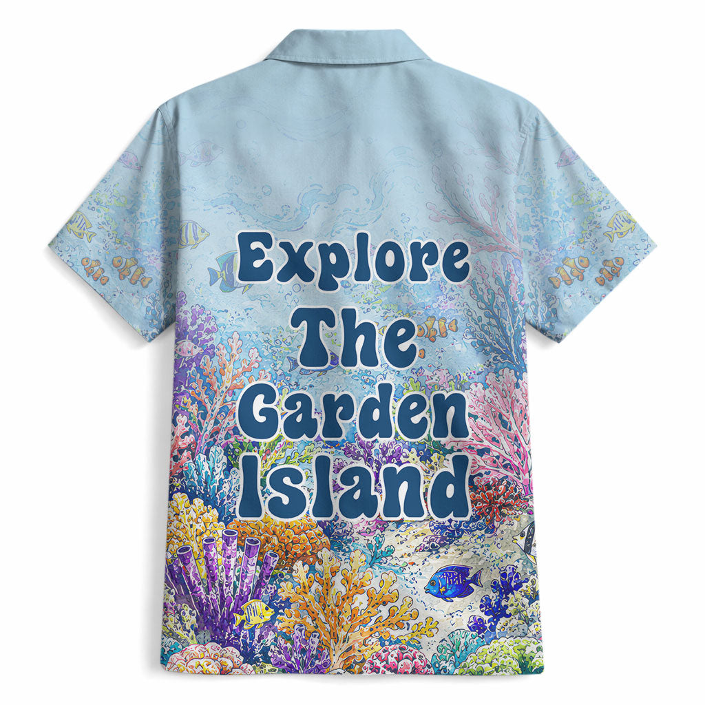 Fiji Taveuni Rainbow Reef Hawaiian Shirt Scuba Diver Vibrant Undersea Coral Garden Watercolor TS04 - Polynesian Pride