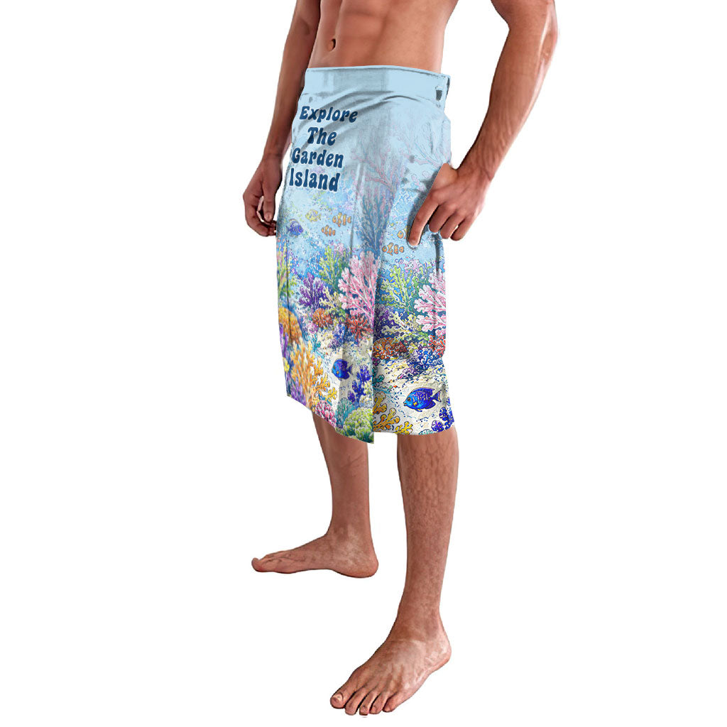 Fiji Taveuni Rainbow Reef Lavalava Scuba Diver Vibrant Undersea Coral Garden Watercolor TS04 - Polynesian Pride
