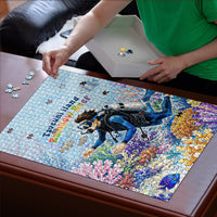 Fiji Taveuni Rainbow Reef Puzzle Scuba Diver Vibrant Undersea Coral Garden Watercolor TS04 - Polynesian Pride
