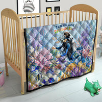 Fiji Taveuni Rainbow Reef Quilt Scuba Diver Vibrant Undersea Coral Garden Watercolor TS04 - Polynesian Pride