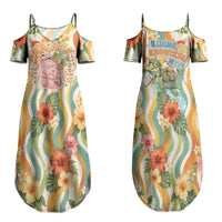 Hawaii Aloha Academy Back To School Couples Matching Summer Maxi Dress and Hawaiian Shirt Sea Turtle Tropical Hibiscus Flowers Retro Psychedelic TS04 - Polynesian Pride