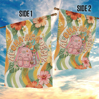 Hawaii Aloha Academy Back To School Garden Flag Sea Turtle Tropical Hibiscus Flowers Retro Psychedelic TS04 - Polynesian Pride