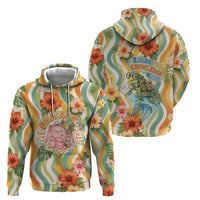 Hawaii Aloha Academy Back To School Hoodie Sea Turtle Tropical Hibiscus Flowers Retro Psychedelic TS04 - Polynesian Pride