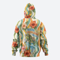 Hawaii Aloha Academy Back To School Hoodie Sea Turtle Tropical Hibiscus Flowers Retro Psychedelic TS04 - Polynesian Pride