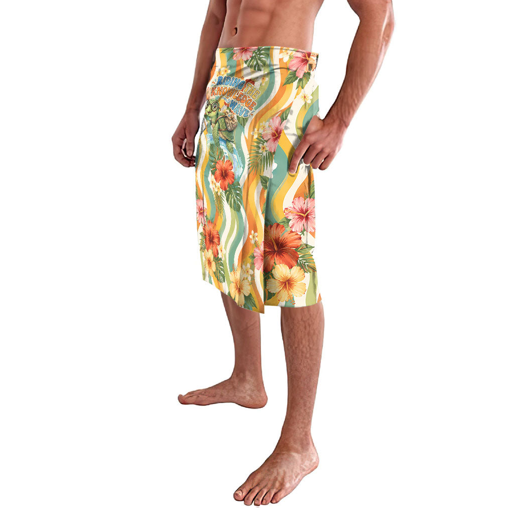 Hawaii Aloha Academy Back To School Lavalava Sea Turtle Tropical Hibiscus Flowers Retro Psychedelic