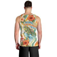 Hawaii Aloha Academy Back To School Men Tank Top Sea Turtle Tropical Hibiscus Flowers Retro Psychedelic TS04 - Polynesian Pride
