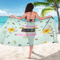 Personalized Hawaii Back To School Dolphin Sarong Grid Notebook Background With Dolphin Mascot And Plumeria Flowers TS04 - Polynesian Pride