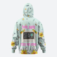 Personalized Hawaii Back To School Dolphin Zip Hoodie Grid Notebook Background With Dolphin Mascot And Plumeria Flowers TS04 - Polynesian Pride