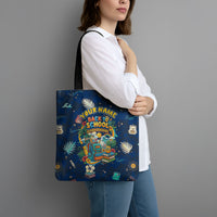 Personalized Hawaii Back To School Aloha Learning Tote Bag Retro Rainbow open Notebook with Pineapple and Hibiscus Flowers TS04 - Polynesian Pride
