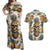 Pineapple Skull Couples Matching Off Shoulder Maxi Dress and Hawaiian Shirt Summer Paradise TS04 - Polynesian Pride