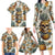 Pineapple Skull Family Matching Long Sleeve Bodycon Dress and Hawaiian Shirt Summer Paradise TS04 - Polynesian Pride